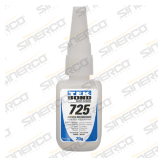 Imagen de ADHESIVO INSTANTÁNEO 725 TEKBOND 20G TUBO APLICADOR CAJA C/10 A