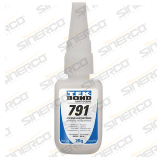 Imagen de ADHESIVO INSTANTÁNEO 791 TEKBOND 20G TUBO APLICADOR CAJA C/10 A