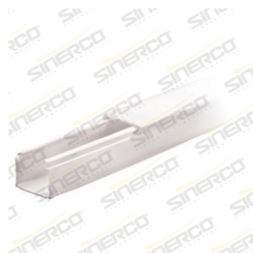 Imagen de CANAL 20X17 2.00 ML BLANCO 1 VIA PAQ CON 25 PZAS
