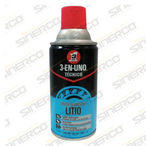 Imagen de 3-EN-UNO TECNICO GRASA BLANCA DE LITIO 7OZ.