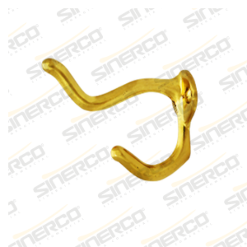 Imagen de GANCHO PERCHERO LATONADO ECONOMICO SINERCO C/100PZ