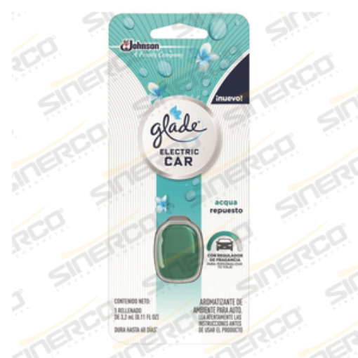 Imagen de GLADE ELCTR CAR REFILL 3.2ML AQUA