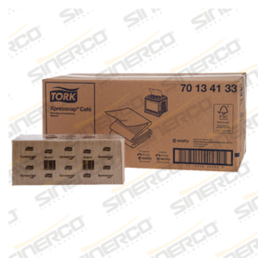 Imagen de TORK XPRESSNAP CAFÉ® SERVILLETA KRAFT 12 PQ / 500 PZ