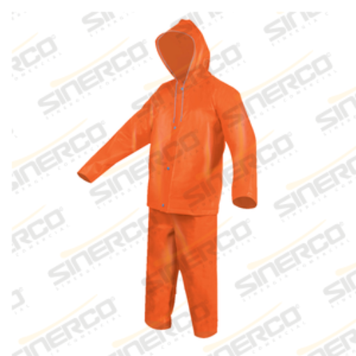 Imagen de CONJUNTO 2PZ IMPERMEABLE ANARANJADA GDE