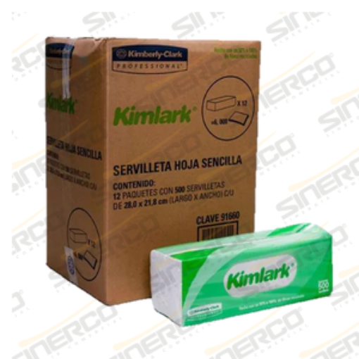Imagen de KCP 91660 KIMLARK SERVILLETA TRADICIONAL 100 PIEZAS CON 12 PAQUETES