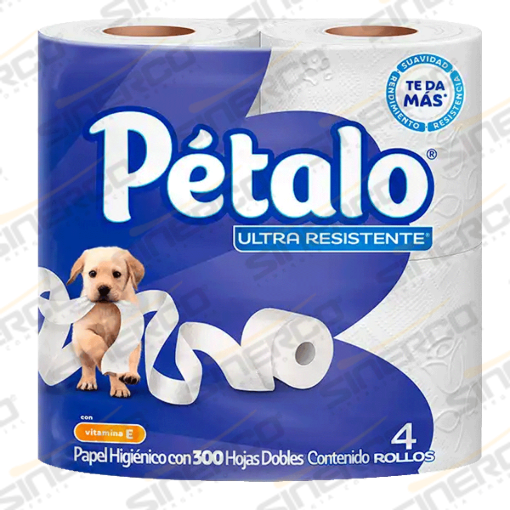 Imagen de KIMBERLY PETALO ULTRA RESISTENTE HIGIENICO TRADICIONAL 4 ROLLOS 300 HJS
